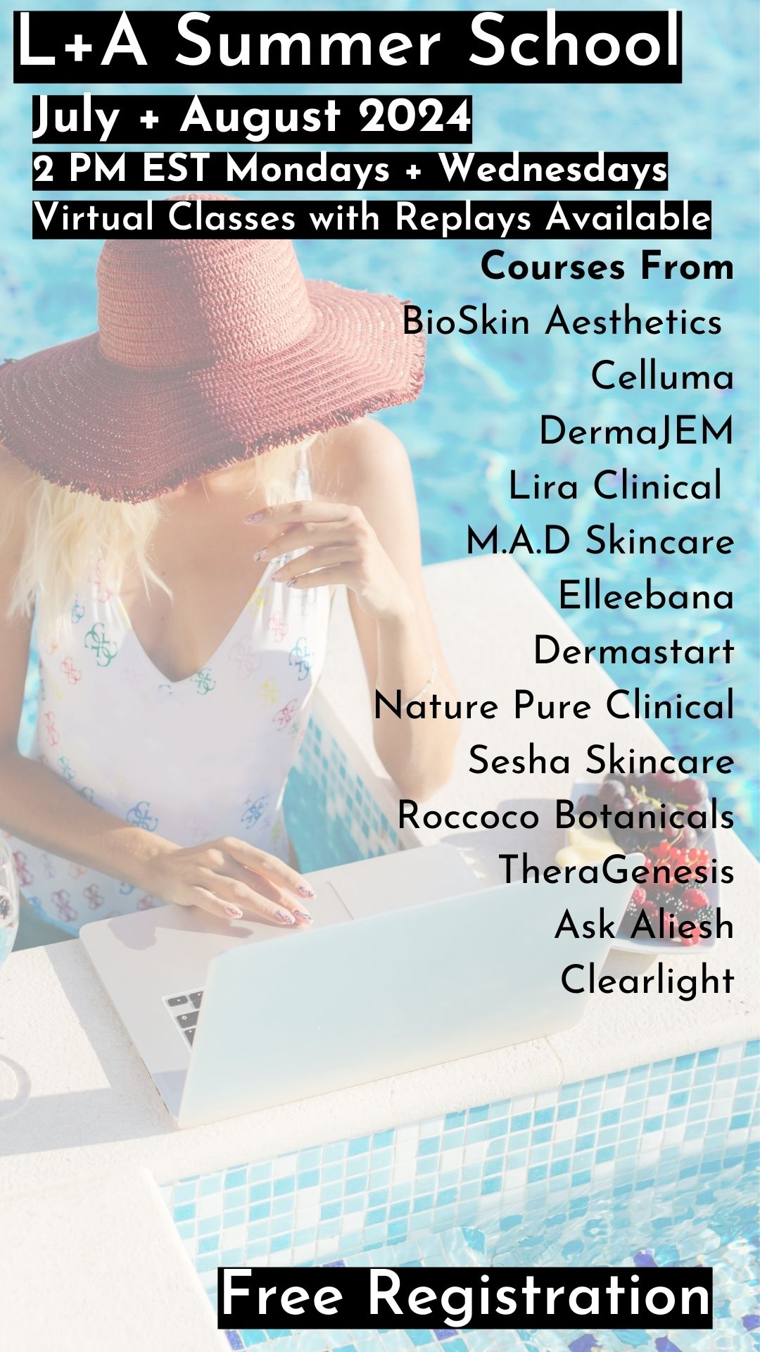 Medical + spa skincare professionals can spend July + August expanding their science skill set